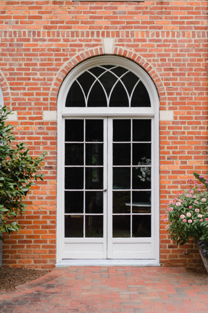 French doors at the Weymouth Center in Southern Pines NC | Photo by Sara Coffin Photography